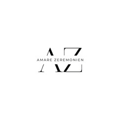 Obraz premium Az A minimal Aesthetic wellness wedding event Monogram Logo Design