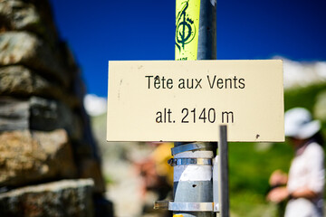 The Tête aux Vents (altitude 2140m above sea level) is one of the emblematic passages of the Tour du Mont Blanc (TMB), just above the Chamonix valley.