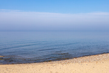 Scenic Baltic Sea beach in Zelenogradsk, Russia horizontal