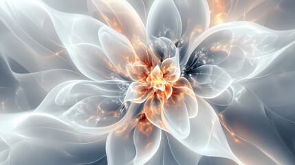 digital iridescent flower