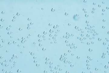 Refreshing soda water as background, closeup view