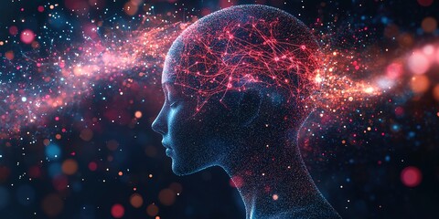 Exploring the connections of the human mind through digital art and visualization techniques