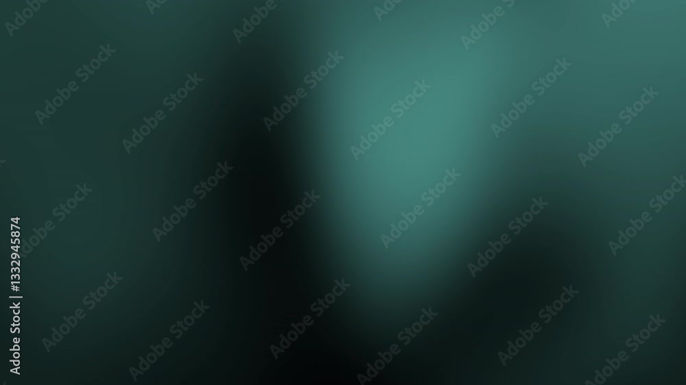 Poster a gradient of dark teal and green tones blends seamlessly, creating a soft, abstract background with