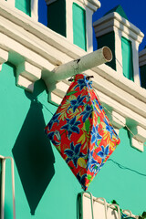 bal&atilde;o junino de tecido em decora&ccedil;&atilde;o de festa junina no brasil