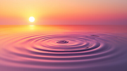 Liquid Serenity: Delicate Reflections in Water with Soft Waves and Natural Lighting Create a Tranquil and Abstract Scene for Design and Wellbeing &ndash; Generative AI