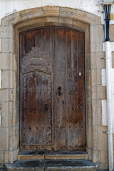 Old door in Tossa de Mar, Spain