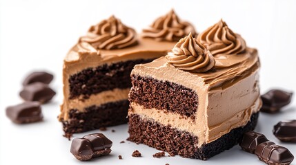 chocolate cake on a plate