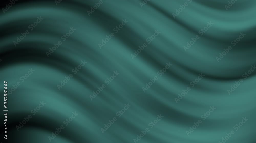 Poster a smooth, wavy pattern in a teal shade, creating a soothing and dynamic visual effect.