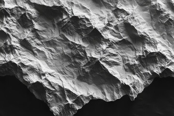 Illustration of a Background with a White Crumpled Paper Texture