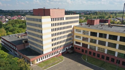 A typical Soviet manufacturing enterprise with numerous workshops and administrative buildings....