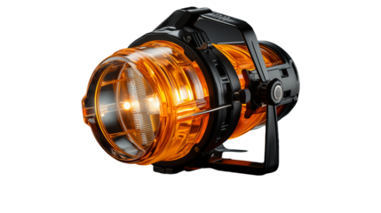 Amber LED Lighting Professional Cinematic Illuminator, Bright Orange Light for Studios.