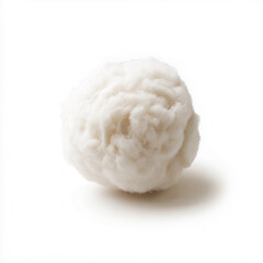cotton boll, Isolated on white Background.