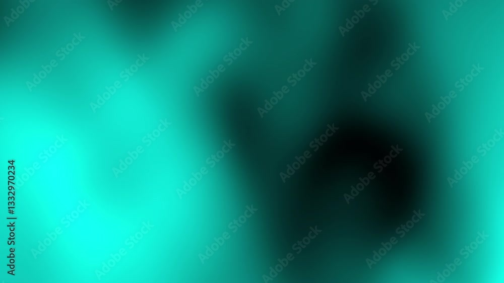 Poster A vibrant abstract image featuring smooth gradients of teal and black, creating a calming, fluid atmosphere.