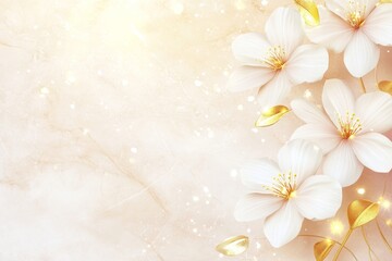 Spring floral watercolor used in a background painting pattern