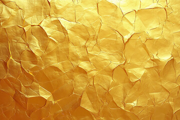 gold texture background of crumpled foil