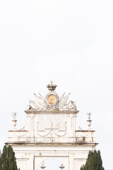 Seteaiş Palace - an elegant and intricately sculpted historical monument featuring a crowned...