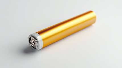 Rechargeable AA Pen Battery on White Background
