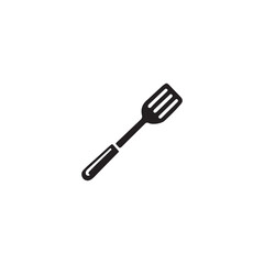 Simple Vector Illustration of a Kitchen Spatula.A clean, modern vector graphic of a spatula.