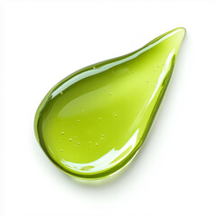 green serum or gel, Isolated on white Background.