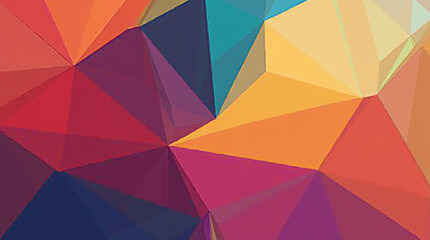 Fototapeta premium Abstract Geometric Design with Vibrant Colors and Dynamic Shapes 