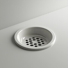Sleek circular kitchen drain featuring smooth edges perfectly designed for modern and efficient culinary spaces