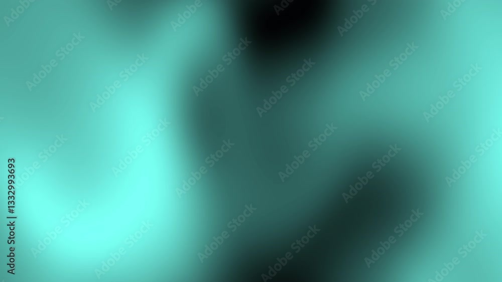 Poster a soft gradient background featuring shades of turquoise and black, creating a calming, abstract vis