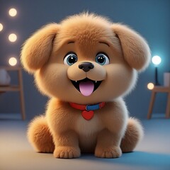 puppy with toy