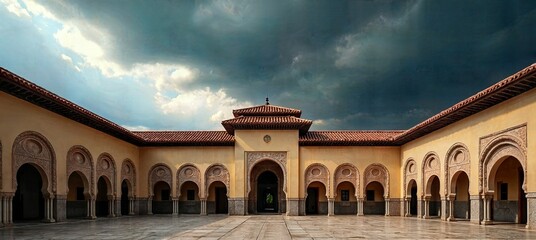Courtyard of Ethereal Grandeur