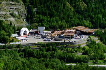 The Mont Blanc Tunnel is a highway tunnel between France and Italy, under Mont Blanc in the Alps. It links Chamonix in France with Courmayeur in Italy. 