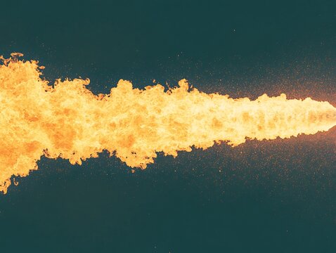 Fiery Jet Stream for Dark Background.