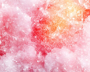 Obraz premium Close-up view of colorful ice. Abstract texture of frozen water. Possible use Background for design projects.