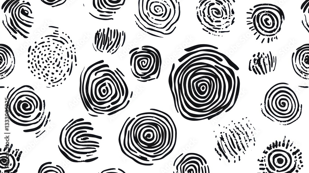 Poster abstract fingerprint pattern background