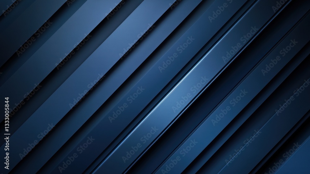 Poster abstract diagonal lines in deep blue