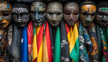 Global Masks & Flags Market Stall.