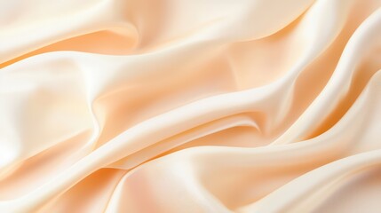 Obraz premium Elegant Close-Up of Flowing Silk Fabric Showcasing Soft Texture and Subtle Shimmer