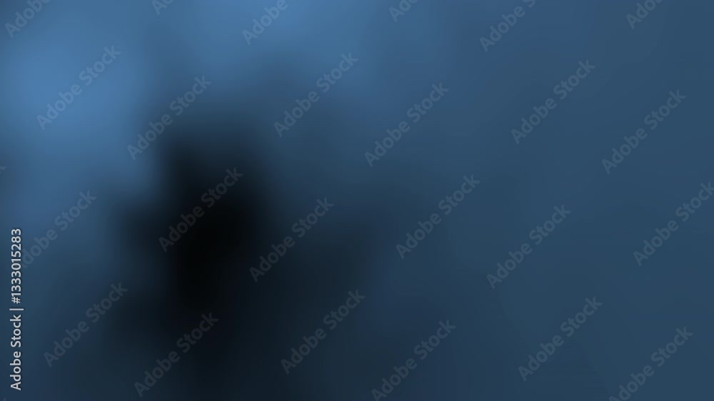 Poster A blurred image with a soft blue background, creating an abstract feel that emphasizes subtle shapes and shadows.