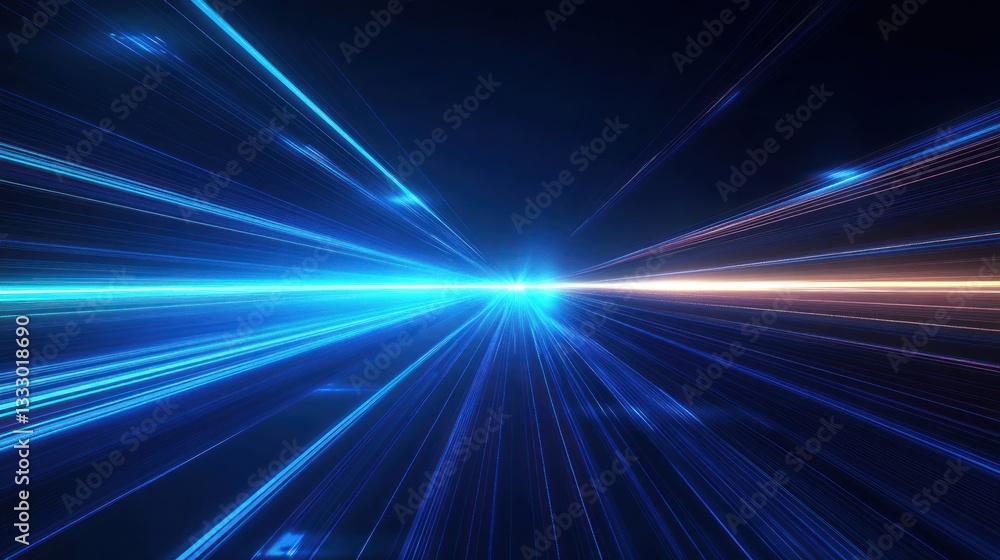 Poster vibrant light streaks creating a dynamic backdrop