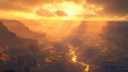 Majestic sunset over grand canyon usa landscape photography natural beauty scenic view nature exploration