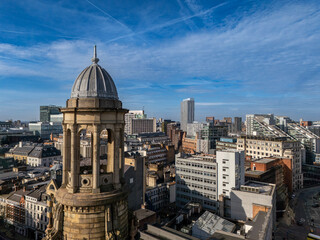 Obraz premium Looking towards Salford from downtown Manchester