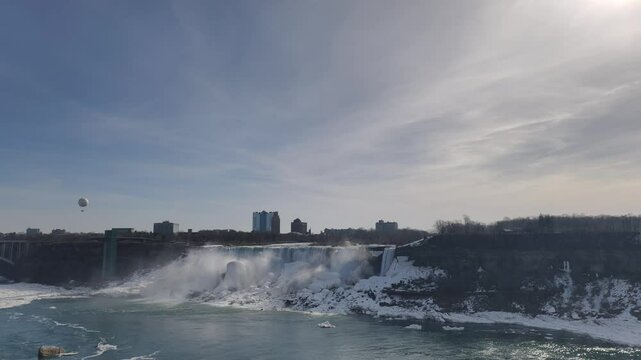  View of Niagara Falls from America and Canada