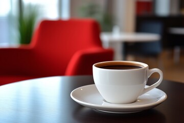 Fototapeta premium Enjoy a refreshing coffee break during your office meeting, fostering collaboration and boosting productivity.