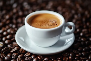 Fototapeta premium Enjoy a refreshing coffee break during your office meeting, fostering collaboration and boosting productivity.