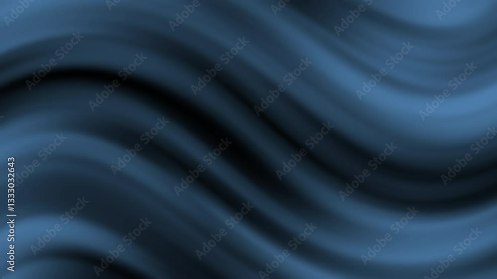 Poster the image features a smooth, flowing abstract background in various shades of blue, creating a seren