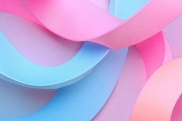 Pink and blue gradient background, simple style, smooth curves Generative AI