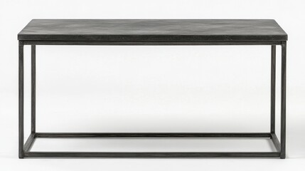 Obraz premium Minimalist executive desk with a sleek frame and smooth worktop, perfect for wholesale furniture