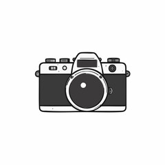 Vintage Camera Illustration Design. Vector image
