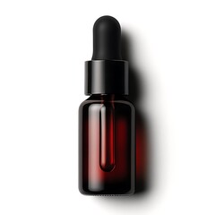 Obraz premium Amber Glass Dropper Bottle for Studio Shot.