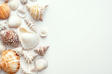 sea shell on white background