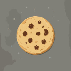 Chocolate Chip Cookie Illustration. Vector image
