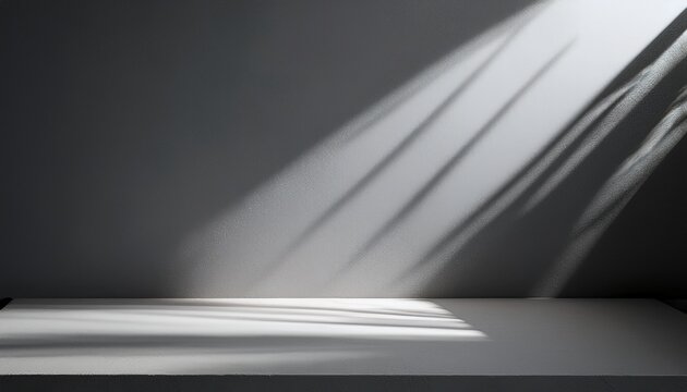 gray background for product presentation with beautiful lights and shadows